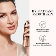 LUMINESS Silk Airbrush Spray Foundation - Full Coverage Foundation - Formula Hydrates & Moisturizes with Hyaluronic Acid, Aloe Vera & Hydrolyzed Silk (Shade - Medium)