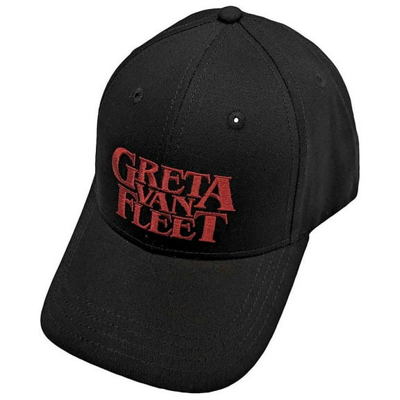 Greta Van Fleet Red Logo Adjustable Hat Black