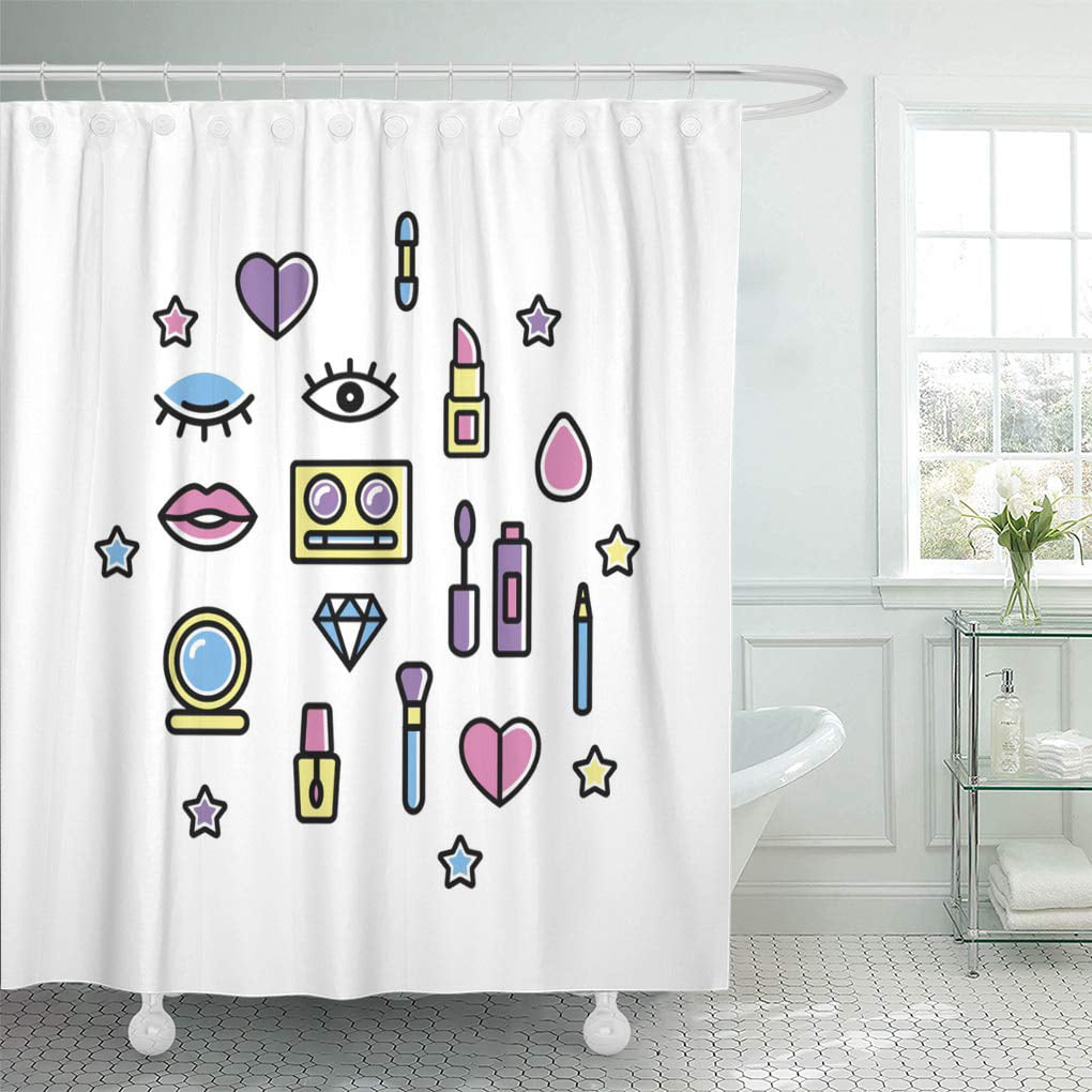 17p Ariel Little Mermaid Shower Curtain Hooks Bath Mat Beach Towel Bathroom Set 