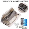 thumbnail image 6 of ELEHOLD for iPhone 15 Pro Max Zipper Wallet Case with Hand& Shoulder Strap,Detachable RFID Blocking Card Slots PU Leather Stand Shockproof Protective Phone Cover for iPhone 15 Pro Max,White, 6 of 10