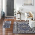 thumbnail image 3 of Home Dynamix Ariana Ksara Traditional Medallion Border Area Rug, Blue/Brown, 3-Piece Set, 3 of 5