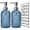 03#Blue, variant on Bxaolu 17Oz Clear Glass Soap Dispenser with Rust Proof Pump, Refillable Hand soap Dispenser for Kitchen, Premium Bathroom Soap Dispenser for Dish Soap, Hand Soap, Lotion(Green, 1Pack)