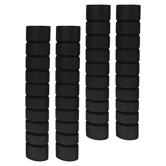 KONTONTY 4 Pcs Single Bar Grip Foam Fitness 21.50X3.50X3.50CM Black