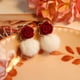 thumbnail image 3 of Neue 2024 Flocking Vintage Hair Ball Red Rose Ohrringe ( STORY), 3 of 4