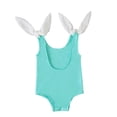 thumbnail image 5 of Fesfesfes Toddler Kids Baby Girls Lace Up Straps Swimsuit Solid Color Swimsuit Open Back One-piece Bathingsuit Swimdress, 5 of 8