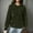 Green, variant on Women Hoodies Womens Hoodie with Loose Pullover Long Sleeve Spliced with String Pocket Hoodie