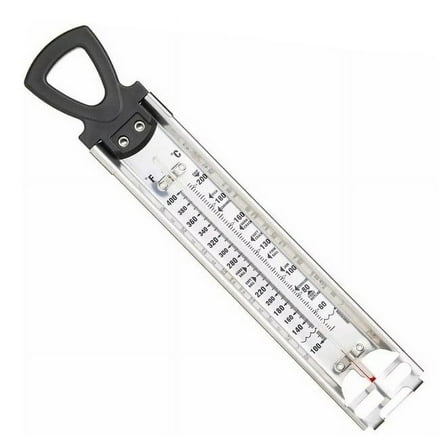 Home Made Sugar Thermometer for Cooking Candy or Jam, Deep Frying and General Kitchen Use, Stainless Steel, 30.5 cm