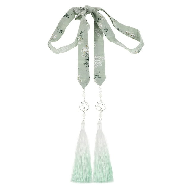 Miangastore Hanfu Hair Ribbon with Tassel Chinese Style Hair Rope Vintage Hair Ribbon Hanfu Cosplay Hair Ropes for Traditional Hair Ornaments