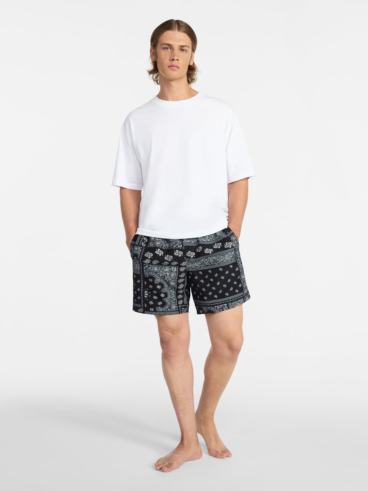 No Boundaries Swim Trunks, 5" Inseam, Men's S-5XL