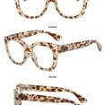 thumbnail image 3 of Fashion Square Spring Temples Women Glasses Frame Clear Anti-Blu-Ray Eyewear Retro Men Optical Frame Reading Glasses, 3 of 4