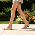 thumbnail image 6 of Flip Flops for Women Thong Flat Sandals Lightweight Minimalist Non-Slip Memory Foam Sole Open Toe Casual Vacation Daily Essentials Classic Beach Slippers, 6 of 7