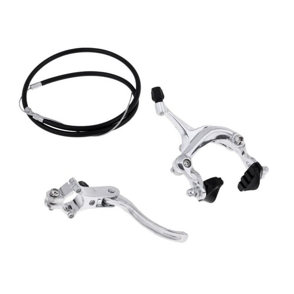 Alloy U Brake Caliper Lever & Cable For BMX Replacement Accessories Front