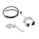 thumbnail image 1 of Kit de palanca y cable de pinza de freno de aleación U para accesorios de repuesto de BMX Frente plateado, 1 of 7