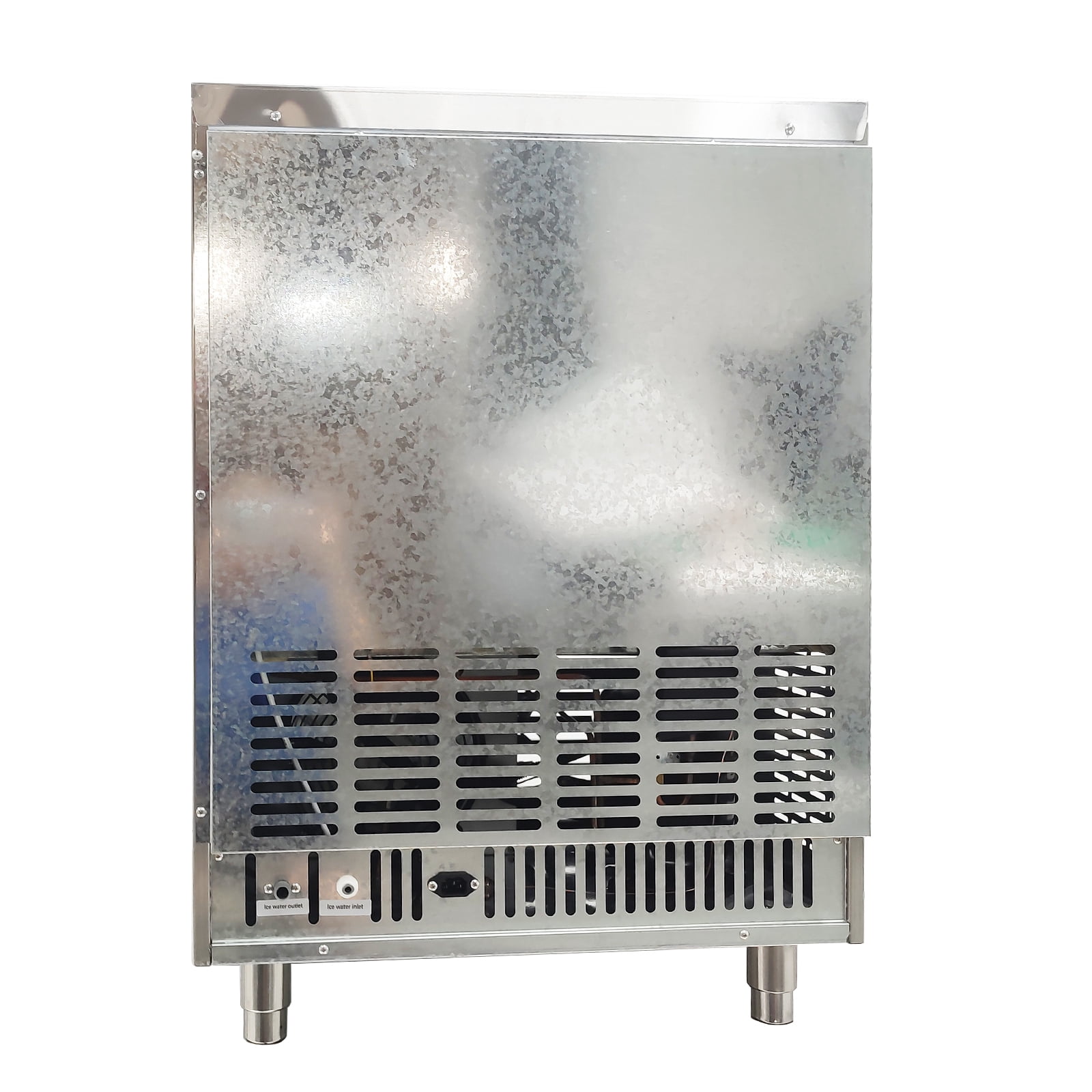 330LBS Freestanding Stainless Steel Ice Machine with Filter Water Cooled Ice Making Machine