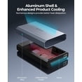 thumbnail image 2 of Carcasa de disco duro ORICO de aluminio de 3,5 pulgadas USB 3.2 Gen 2 6Gbp, 2 of 8