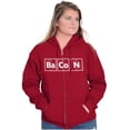 thumbnail image 4 of Bacon Meat Lover Sweats Carnivore Zip Up Hoodie Men's Women's Brisco Brands 2X, 4 of 6