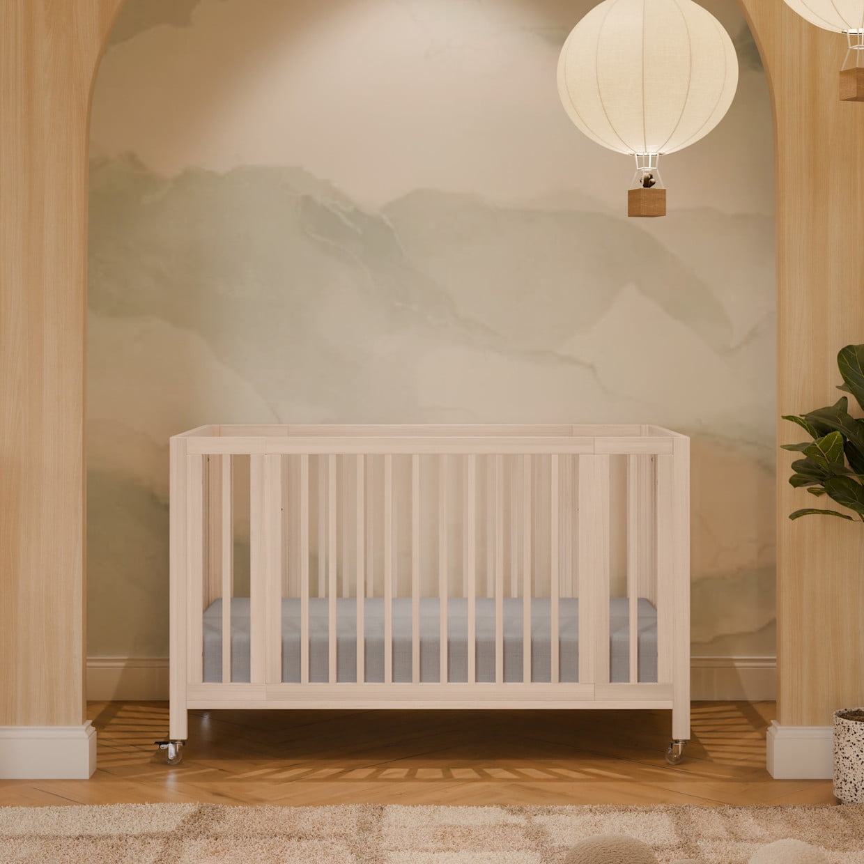 Babyletto Rolli 9-in-1 Convertible All-Stages® Crib with Bassinet & Toddler Bed Conversion Kits