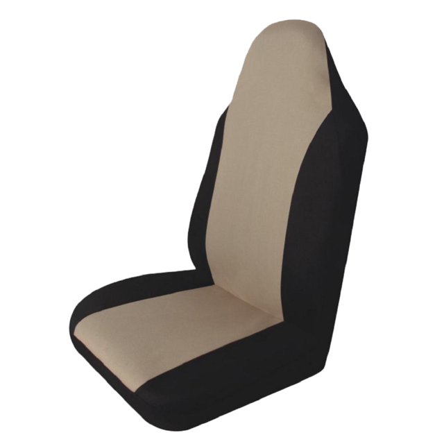Scienceny Universal Car Single Front Pad Funda protectora Cojín Negro + Beige Type2 NO2