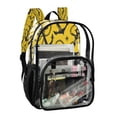 thumbnail image 2 of Ttyddzy Clear Backpack Heavy Duty PVC Transparent Backpack for College Workplace, Yellow, 2 of 8