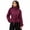 Claret, variant on Wrongduck Women's Cropped Trench Coat Double Breasted Jacket with Belt, High Collar Lightweight Wrinkle Resistant Short Coat for Spring Fall