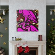 Vultures Roosting Besides - Canvas