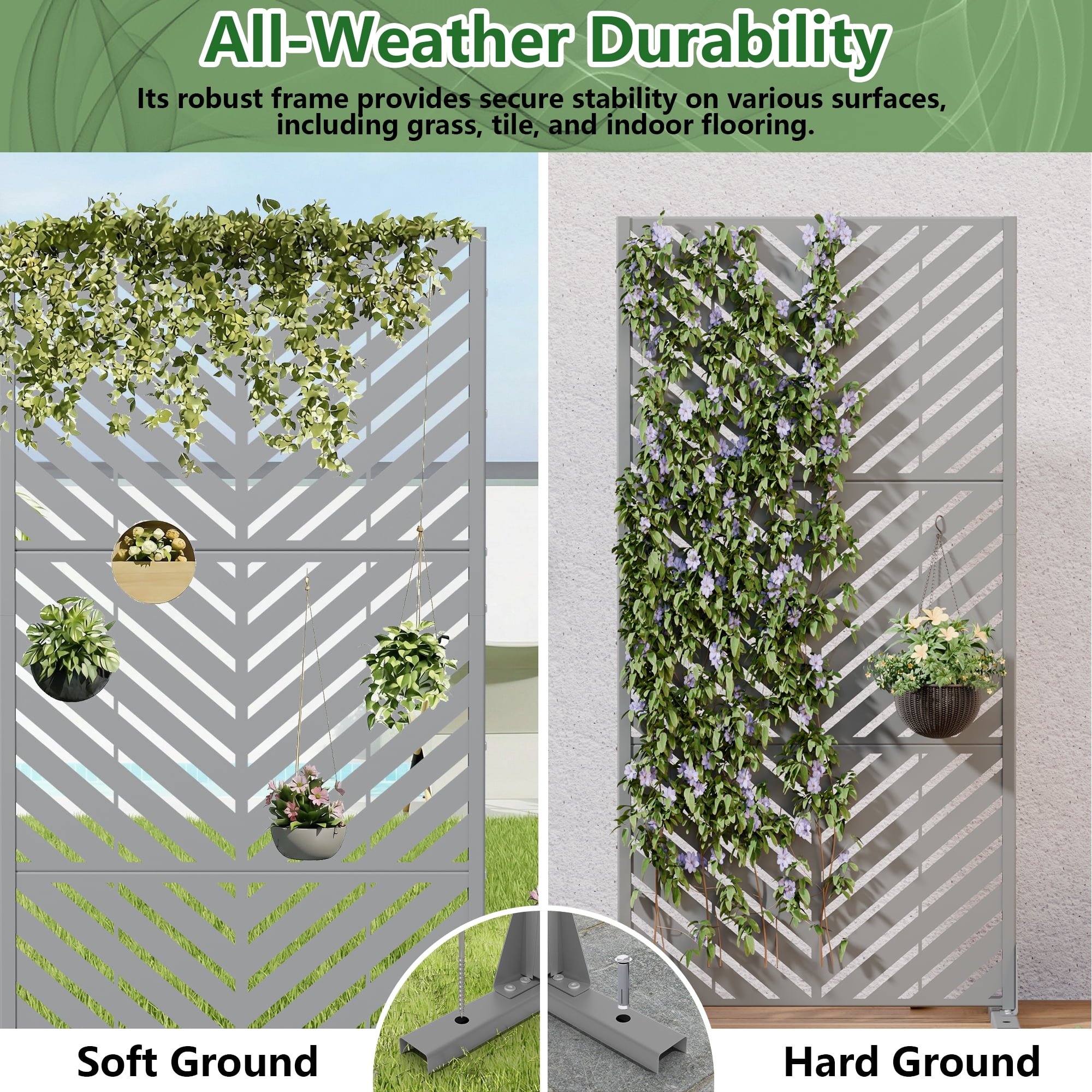 Privacy Metal Screen Fence Panel