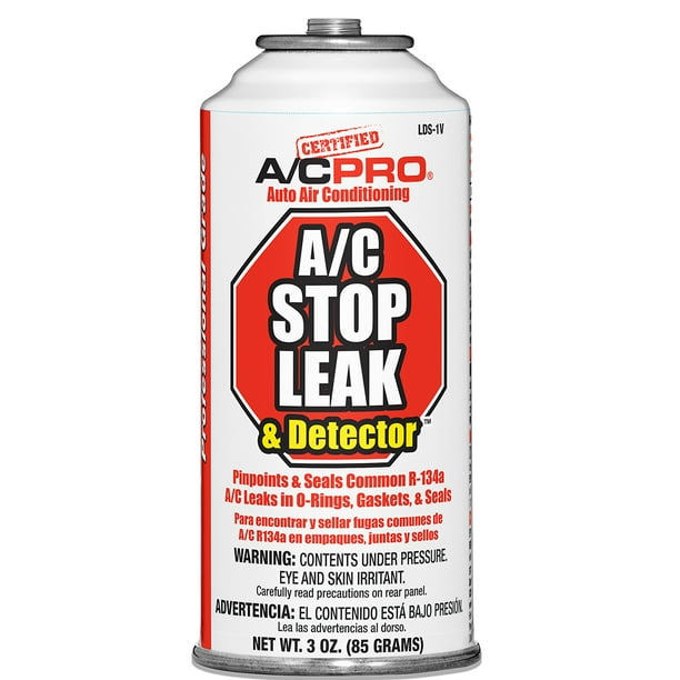 Certified A/C Pro Auto Air Conditioner Stop Leak & Detector (3 ounces)