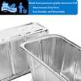 thumbnail image 3 of Matchwaves 50 Pack Blackstone Grease Cup Liners, Grease Catcher Liner, Aluminum Foil Drip Pan for 17, 22, 28 and 36 inch Blackstone Griddle, 3 of 4