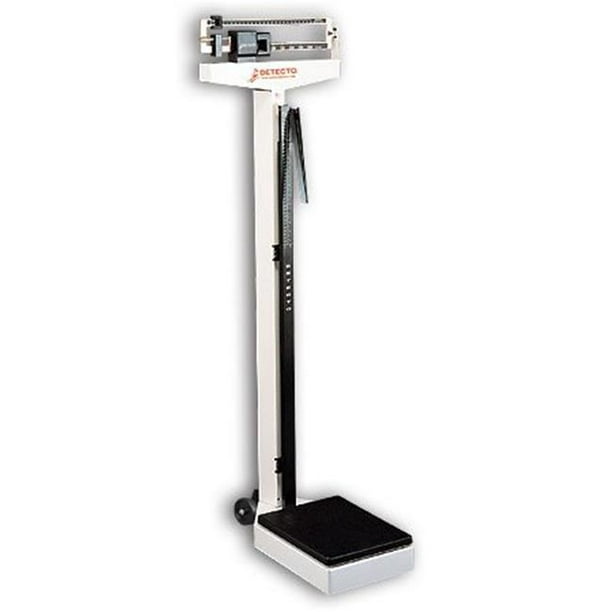Cardinal ScaleDetecto 10.5 in. X 14.5 in. Platform Eye Level Physician Scale 400 Lbs X 4 Oz
