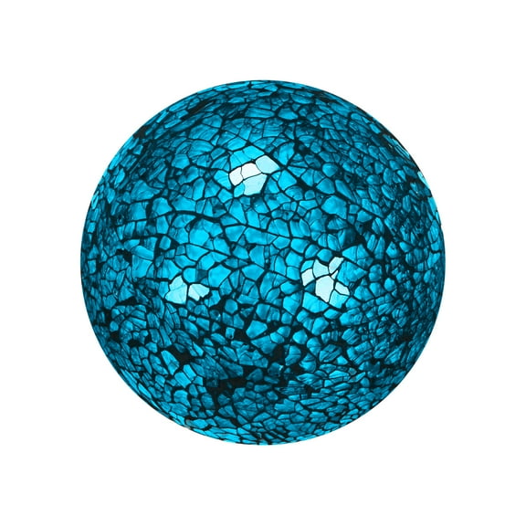 Uxcell Decorative Ball for Bowls, 4 Inch Mosaic Glass Decorative Bowl Fillers Turquoise