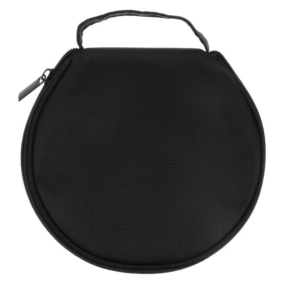 FRCOLOR Storage Case Car Case 20 Capacity Discs Bag Cloth Black Zipper Disc Storage Wallet Holder Portable Disc Vcd Binder Movie Organizer for Home Office,6.5"X5.91"X1.1"