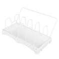 thumbnail image 3 of Pot Lid Rack, Cutting Board Stand, Sturdy Stainless Steel Material Kitchen Storage Rack, For Placing Cutting Boards Pot Covers, 3 of 8