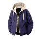 thumbnail image 2 of Ceisia Lightweight Windproof Men's Loose Fit Fake Two-Piece Spliced Hooded Bomber Jacket Gift, 2 of 3
