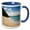 Blue/White, variant on 3drose, Lovers Beach, Nevis with St. Kitts on Horizon-ca32 Gjo0033 - Greg Johnston, 11oz Two-tone Red Mug