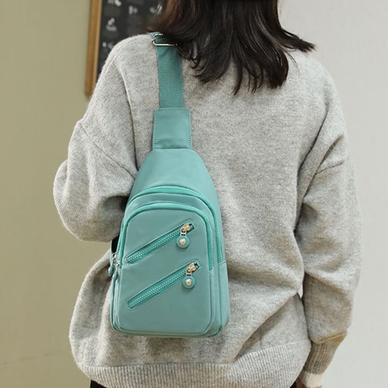 Pack of 2 Mini Sling Bags Crossbody Chest Bag Waterproof Daypack Nylon Amazon.com: Peicees Small Sling Bag For Men Waterproof  main image 4