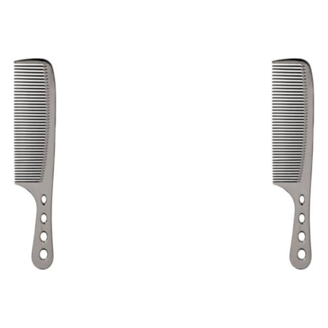 Minnieouse Cepillo de pelo de acero inoxidable, construcción espacial de aluminio para una mayor durabilidad, peines de peluquería fáciles de Type3 NO3