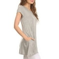 thumbnail image 3 of Women's Casual Short Sleeve Tunic Top With Pockets, 3 of 6