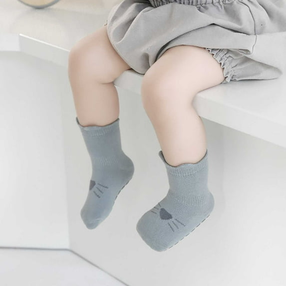 AURIGATE Clearance! Baby and Toddler Socks Baby Indoor Toddler Socks Kids Socks Cartoon Warm Cotton Socks Non Slip Breathable Socks
