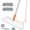 Orange+White(2PCS Cloth), variant on Microfiber Mop for Cleaning Floors,55 Inch Extendable Flat Mop with 2 Washable Pads, Wet Dry and Dust Mops for Bathroom Kitchen, Floor,Ceramic Tiles(Orange+White)