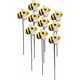 thumbnail image 1 of Bee Garden Stakes Decor Metal Yard Art Ornaments Front Yard Art Stick Floral Picks Spring Summer Resin Bumble Bees Garden Stakes Outdoor Lawn Pathway, 1 of 5