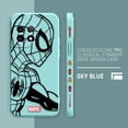 thumbnail image 3 of Case For Oneplus 5 6 9 9R 8 8T 7 7T A3 2 2V NORD 3 2 Lite Pro Simple Liquid Silicone Case Marvel Line Iron Man Spiderman, 3 of 5