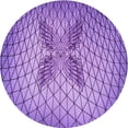 thumbnail image 1 of Ahgly Company Machine Washable Indoor Square Transitional Bright Lilac Purple Area Rugs, 3' Square, 1 of 7