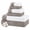 Beige,white, variant on Modern Threads Filigree Jacquard Border 6-Piece Cotton Adult Bath Towel Set, Silver
