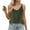 Green #715, variant on Bovemsi Women's 2025 Summer Cotton Linen Camisole - Spaghetti Strap Loose Fit Sleeveless Tank, Casual Under Clothes Top
