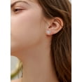 thumbnail image 2 of Pendientes de Corazón de Plata Esterlina Silvora con Letra U Joyería Hipoalergénica, 2 of 8