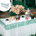 thumbnail image 1 of Wzzjkit Table Cloth Table Skirt Party Table Skirt Desk Skirt Falda Table Skirts for Rectangle Tables, 1 of 6