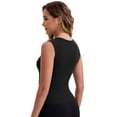 thumbnail image 2 of DARING DIVA Women's Wide Straps Square Neck Camisole Slimming Undershirt 3XL Black, 2 of 5