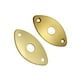 thumbnail image 3 of Jack curvada Yuyangstore Placa de conector de guitarra eléctrica dorada, 3 of 8