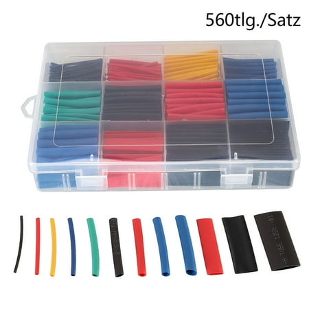 

GDHOME 560 PCS Tubing Electrical InsulationHeat Shrink Heat Shrink Wrap Cable Sleeves
