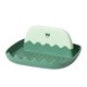 thumbnail image 1 of Billuyoard Soporte para cucharas, estante para utensilios de cocina de plástico, ranuras múltiples, tapa para olla, soporte para espátula y Organizadores de utensilios de cocina verde, 1 of 6
